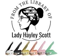 Personalized Book Embosser Stamp, Floral Book Stamp, Custom Floral Book Embosser Stamp with Name, from The Library for Books Lover 36 Designs