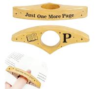 Personalized Book Page Holder with 26 Letters, Custom Finger Book Opener Thumb Bookmark with Initials for Women Men, Reading Accessories Gifts for Readers Book Lovers (Light Color-01, Letter P)