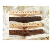 Personalized Book Page Holder,Wooden Bookmark,Thumb Page Holder,to Many More Chapters Together,Reading Accessory,Gift for Book Lovers & Readers (Beige)