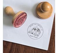 Personalized Book Stamp, Ex Libris, from The Library of, This Book Belongs to Personalized Library Stamp, Custom Book Stamp, Wooden Custom Teacher Stamps