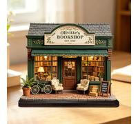 Personalized Bookshop Reading Books Loves Wooden Sign Plaque Ornaments, Custom Name Woman Reading Book Desktop Ornaments Figurine Plaque, Christmas Birthday Gifts for Readers Bookish
