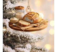 Personalized Bread Ornaments for Christmas tree, Custom Name Baking Bread Christmas Ornament 2026 Decorative Hanging Ornaments Gift for Baking Lovers, Bakery & Artisan Bakers Gifts