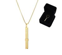 Personalized Breathing Smokeless Inhaleres for Anxiety Relief Smoking Cessation, Noluva Quit-Smoking Device, Breath Link for Men and Women (Gold)