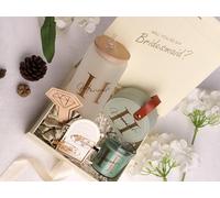Personalized Bridesmaid Gift Box, Maid of Honour Proposal Box, Custom Name Bridesmaid Gifts, Wedding Party Gift Set, Teachers Gifts | Bridal Shower Gift | Birthday Gifts (Sage Green)