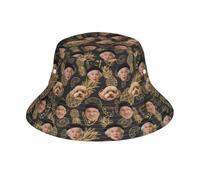 Personalized Bucket Hat Foldable with Face Photo Custom Bucket Hats with Pet Image Unisex Funny Hat for Stag Do Music Festival Camping Traveling Customised Cap Gifts for Dog Cat Owner Dad Mum Friend