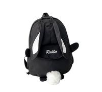 Personalized Bunny Backpack with Name for Girl Children, Customized Toddler Mini Daypack Bookbag with Rabbit Ear, Casual Rucksack for Travel