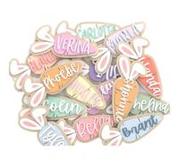 Personalized Bunny Carrot Easter Gift Tag, Custom Kids Easter Name Tag, Basket Decor (1pcs,6.35x12.7cm/2.5x5in)