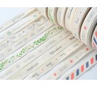 Personalized Business Ribbon, 91Meters 10-76mm Customized Printed Cotton Tape with Your Name, Text or Own Design, Brand Logo Custom Eco Friendly Tape, Corporate Gifts