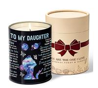 Personalized Candles Gifts for Daughter from Dad, Birthday Mother's Day Gift for Daughter, 10 Oz Funny Candles Gifts for Her