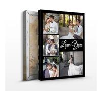Personalized Canvas Prints with Your Photos & Text, Custom Wall Art for Home & Office Decor, Family, Wedding, Pet, Gifts for Loved Ones, Style 4