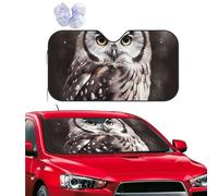 Personalized Car Windshield Sun Shade Owl Window Sunshades Foldable Sun Heat Uv Rays Visor Protector to Keep Your Vehicle Cool Car Accessories for Universal SUV Truck 51x27.5 Inch