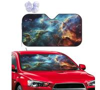 Personalized Car Windshield Sun Shade Universe Galaxy Space Window Sunshades Foldable Sun Heat Uv Rays Visor Protector to Keep Your Vehicle Cool Car Accessories for Universal SUV Truck 51x27.5 Inch