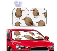 Personalized Cars Windshield Sun Shade Kiwi Birds Cute Window Sunshades Foldable Sun Heat Uv Rays Visor Protector to Keep Your Vehicle Cool for Universal Cars SUV Truck 55x29.9 Inch