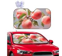 Personalized Cars Windshield Sun Shade Pink Peach Window Sunshades Foldable Sun Heat Uv Rays Visor Protector to Keep Your Vehicle Cool for Universal Cars SUV Truck 51x27.5 Inch