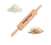 Personalized Carved Wooden Rolling Pin - Custom Embossed Design On Solid Beechwood, for Cookies, Pastries, Dough, Ideal for Baking Enthusiasts, Wedding & Holiday (46)