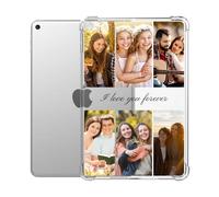 Personalized Case for iPad mini 5 Generation 2019/ Mini 4 3 2 1 7.9-inch Custom Collage Photo Picture Lightweight TPU Clear Soft Tablet Protective Slim Cover Shell Gift for Boyfriend Girlfriend