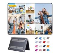 Personalized Case for MacBook Air 11'' A1465/A1370, 16 Colors, Custom Photo Case for MacBook Air 11", Multi-Photo Collage Protective Clear Hard Sell Cover