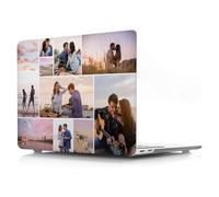 Personalized Case for MacBook Pro 16 inch 2020 2019 Release Model A2141,Custom Collage Picture Multiple Photo Protective Plastic Hard Shell Cover for Apple Laptop Mac Pro 16",Slim Snap On Case,Clear