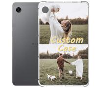 Personalized case for Samsung Galaxy Tab A11 8.7-inch 2025(SM-X133/SM-X135), Customized Photo Picture Text Name Tablet Cover Lightweight Soft TPU Shockproof Impact Resistant Transparent Clear
