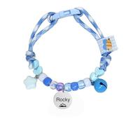 Personalized Cat Collar Custom Engraved Name & Phone Number on Double Side Beaded Breakaway Safety Small Dogs Pet Collar Adjustable 8-12 inch Fashion Gift for Cat Lovers Small Cats & Kittens