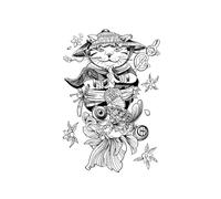 Personalized cat herbal tattoo stickers durable warrior cat herbal tattoo stickers