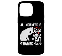 Personalized Cat Name Alex Cute Kitten Pet Lover Case for iPhone 14 Pro Max