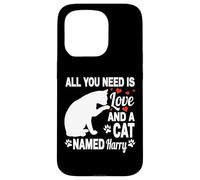 Personalized Cat Name Harry Cute Kitten Pet Lover Case for iPhone 15 Pro