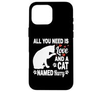 Personalized Cat Name Harry Cute Kitten Pet Lover Case for iPhone 16 Pro Max