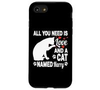 Personalized Cat Name Harry Cute Kitten Pet Lover Case for iPhone SE (2020) / 7/8