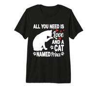 Personalized Cat Name Prince Cute Kitten Pet Lover Premium T-Shirt