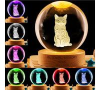 Personalized Cat Photo Crystal Snow Globe Lamp,Custom Pet Memorial Keepsake Gifts,Loss of Cat Memorial Sympathy Gift for Cats
