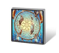 Personalized Catch Dream Net Lapel Pin for Men Women Cute Funny Square Brooch for Ease And Safe Aluminum Alloy Brooches Suit Dress Accessories Wedding Party