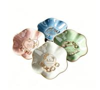 Personalized Ceramic Ring Tray for Engagement, Custom Engraved Names Trinket Dish for Wedding Keepsake, Jewelry Holder Plate for Bridesmaid