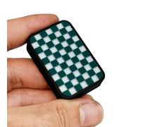 Personalized Checkerboard Fidget Slider EDC Plastic Fidget Toy Creative Stress Relief Toy Office Relaxation Toy Mini Fun Cool Gadget (Green and White Grid)