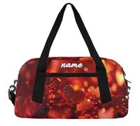 Personalized Cheerleader Dance Duffel Bag for Girl, Custom Gym Sport Weekender Travel Bag Valentine's Day Fantasy