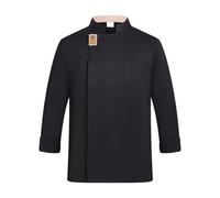 Personalized Chef Jacket with Embroidery, Stain-Resistant Kitchen Uniform for Professional Restaurant & Hotel Staff