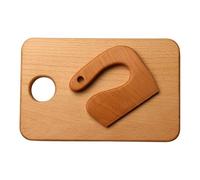 Personalized Children's Carved Kitchen Toys - Wooden Safe Knife & Cutting Board Set For Toddlers, Montessori Learning, Play House Cooking, Birthday Gift & Educational Pretend Play