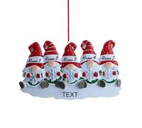 Personalized Christmas Dwarf Statue Decoration, Customized Xmas Name/Text Ornament, Personalized Family Christmas Ornaments 2025, Customized Xmas Gifts for Family Friends(2-6)