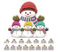 Personalized Christmas Grandma Grandkids Snowman Together,Personalized Light Up Snowmen LED Light Box,Custom Grandma and Kids Name on Snowman,Unique Xmas Gift for Grandm-a Grandpa Mom Dad