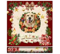 Personalized Christmas Mahjong Table Mat, Holiday Mahjong Table Cover | Winter Mahjong Mat, Festive Personalized Design Mahjong Mat, A Gift for Family and Friends Members, Holiday Family Gatherings