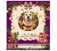 Personalized Christmas Mahjong Table Mat, Holiday Mahjong Table Cover | Winter Mahjong Mat, Festive Personalized Design Mahjong Mat, A Gift for Family and Friends Members, Holiday Family Gatherings