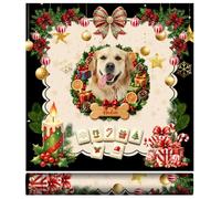 Personalized Christmas Mahjong Table Mat, Holiday Mahjong Table Cover | Winter Mahjong Mat, Festive Personalized Design Mahjong Mat, A Gift for Family and Friends Members, Holiday Family Gatherings