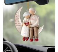 Personalized Christmas Ornaments 2025 for Couple,2D Acrylic Custom from Our First Kiss Till Our Last Breath Hanging Ornament for Xmas Tree,Old Couple Christmas Ornaments Gifts for Him and Her
