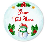 Personalized Christmas Stickers Festive Gift Tag Labels for Presents Seasonal Greetings Stocking & Tree Stickers Perfect for Delivery & Holiday Cheer (24, 45mm)