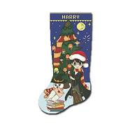 Personalized Christmas Stocking Cross Stitch Patterns for Adults, Counted Modern Funny Easy Embroidery Chart for Beginners, Cute Xmas Simple Holiday Design DIY, Digital Download
