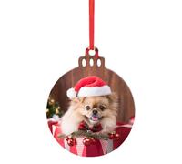 Personalized Christmas Tree Decorations,Christmas Baubles 2024 with Double-sided Photos Text,Metal Christmas Ornaments Xmas Gifts for Couples Family Baby Pet Wedding