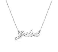 Personalized Classic Cocktail Name Necklace - Custom Name Pendant - Dainty Gift for Her, Women, Mom - Designer Jewelry for Christmas, Birthday, Mother's Day, Various, Sterling Silver, No Gemstone