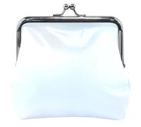 Personalized Coin Purse Holder Women Leather Blurred Office Abstract Light Blue Kiss Lock Small Change Purse for Coins, Blurred office abstract light blue, Classic, Blurred office abstract light blue