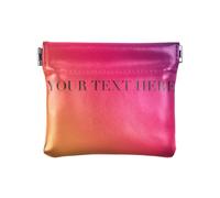 Personalized Coin Purse Pouch Add Your Text Custom Leather Wallet for Women Men Gifts for Christmas Anniversary(Personalized Text)