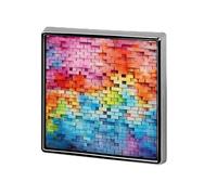 Personalized Colorful Wall Lapel Pin for Men Women Cute Funny Square Brooch for Ease And Safe Aluminum Alloy Brooches Suit Dress Accessories Wedding Party